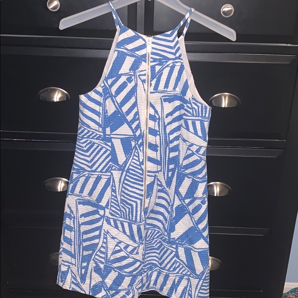Lilly Pulitzer Size 00 Sailboat Shift Dress - Picture 4 of 8